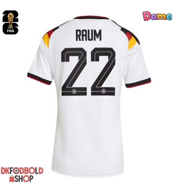 Tyskland David Raum #22 Hjemmebanetrøje Dame VM 2026 Kort ærmer